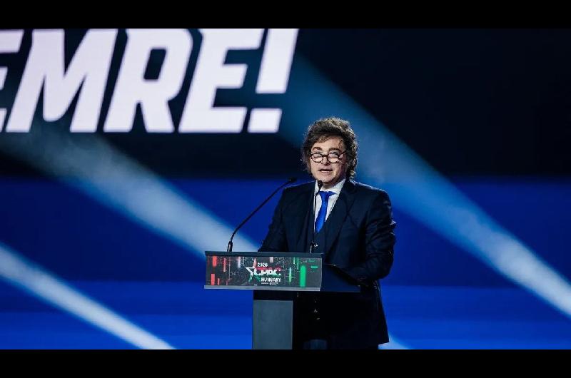 Milei dijo en Hungriacutea que el paiacutes vive una fiebre del oro y puede dar energiacutea a Europa