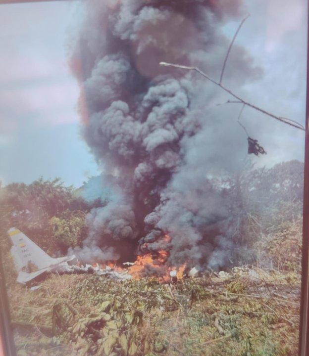 Colombia- un avioacuten de la Fuerza Aeacuterea se estrelloacute cuando transportaba militares