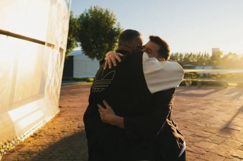 Messi y Tapia juntos antes de los amistosos de la seleccioacuten argentina