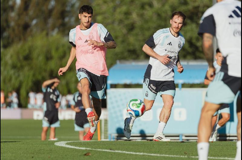 La Seleccioacuten argentina tuvo su primer entrenamiento previo a la doble fecha de amistosos