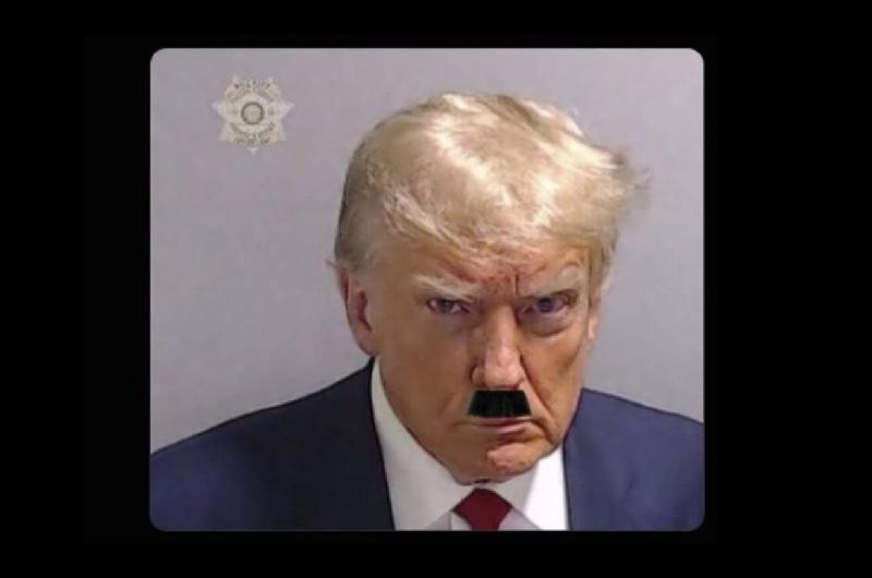 Hackearon las redes del presidente de Chile y publicaron una foto intervenida de Trump