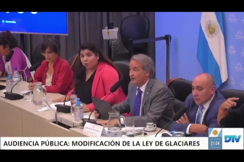 A los gritos en el Congreso- escaacutendalo con periodista en plena audiencia por la Ley de Glaciares