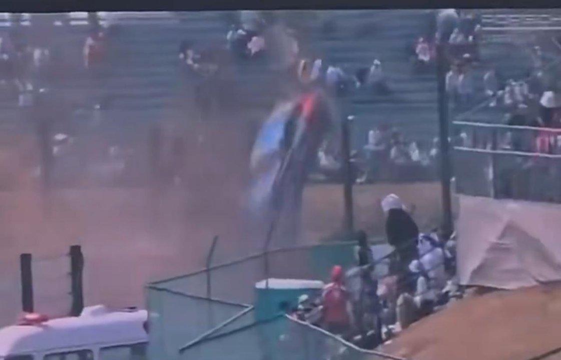 El escalofriante choque por el que se atrasoacute el GP de Japoacuten 