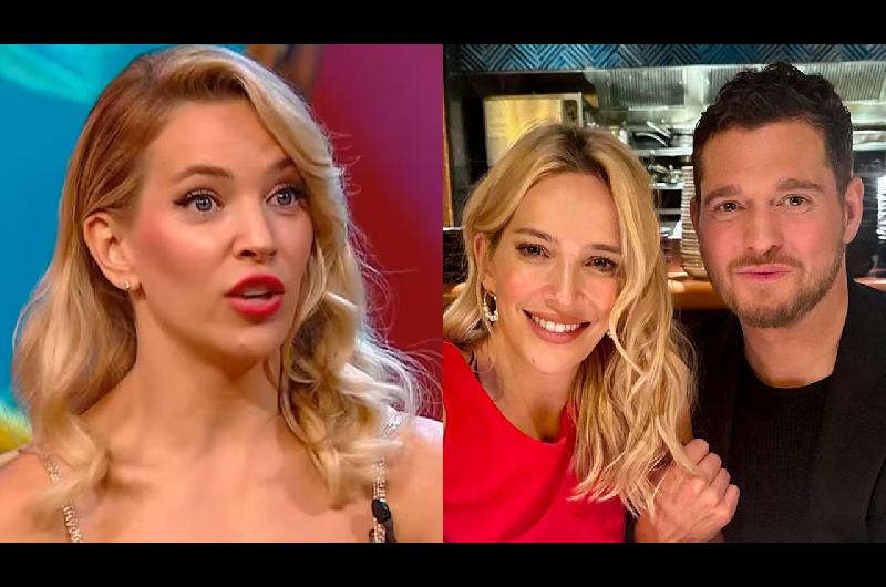 Luisana Lopilato llamoacute en vivo a Michael Bubleacute y eacutel estaba en un lugar impensado