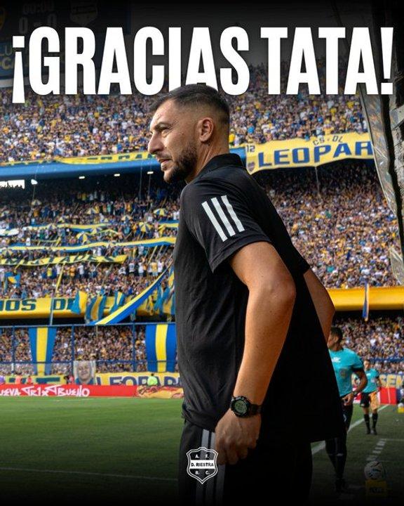 A horas de debutar en la Copa Sudamericana Deportivo Riestra echoacute a su DT Gustavo Beniacutetez