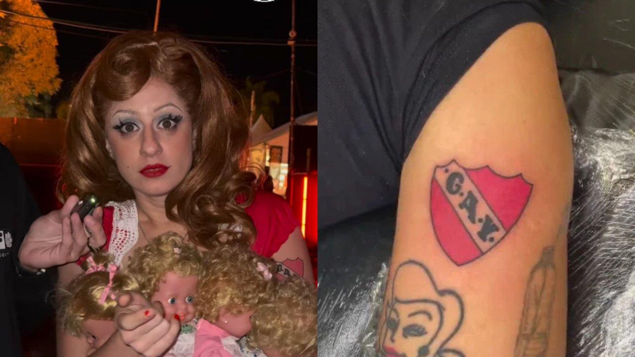Marilina Bertoldi se tatuoacute un escudo de Independiente por error- ldquoEs lo maacutes estuacutepido que hicerdquo 