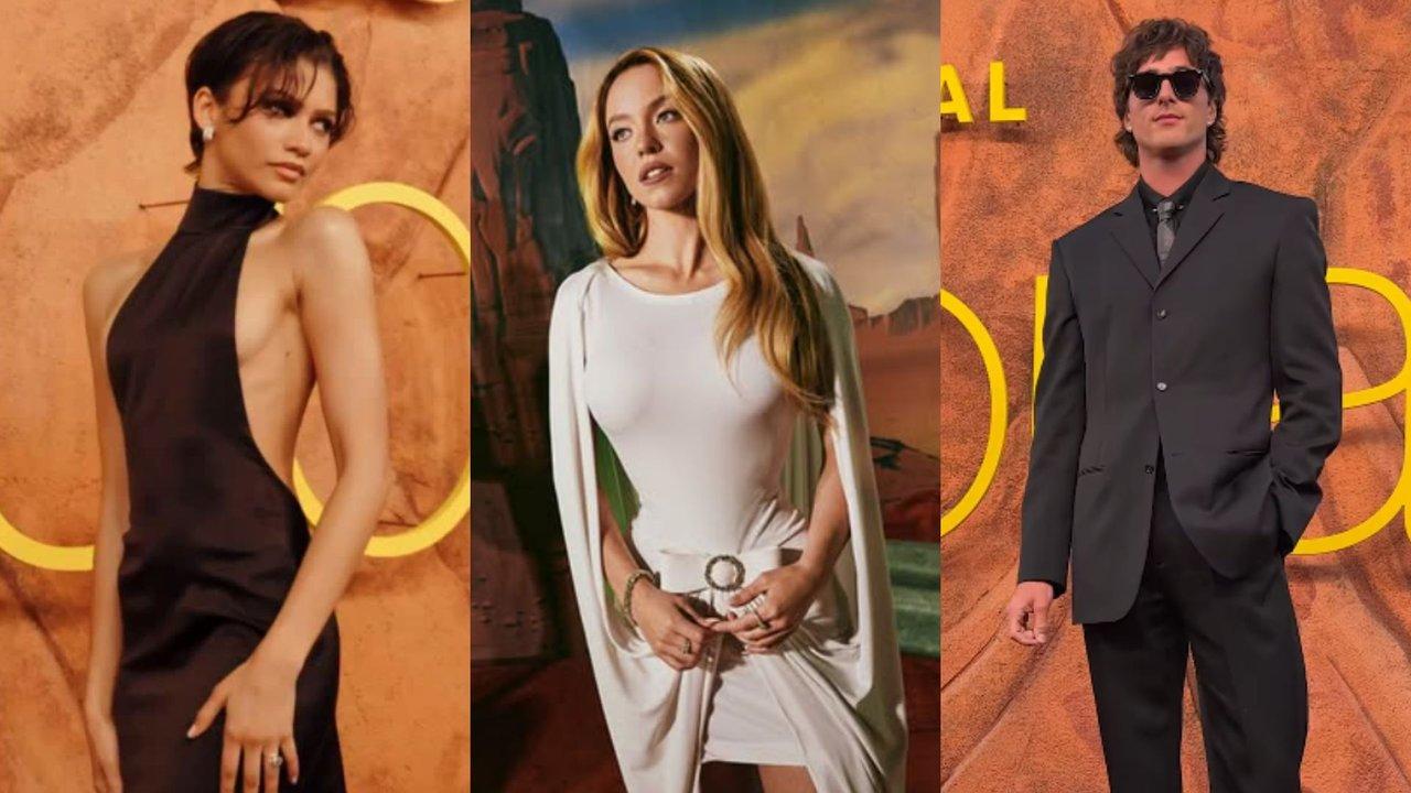 Zendaya Sydney Sweeney y Jacob Elordi- los looks de la alfombra roja de Euphoria 3 