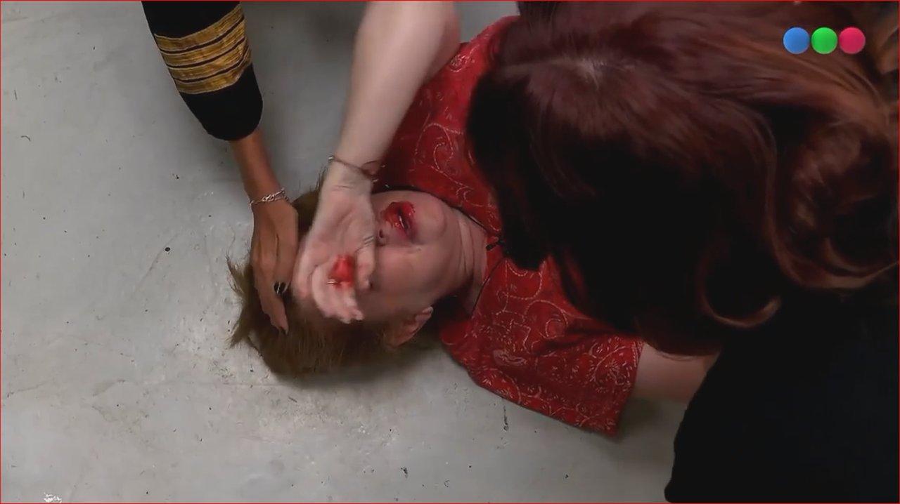 Difunden la imagen de Andrea del Boca ensangrentada- poleacutemico momento en Gran Hermano