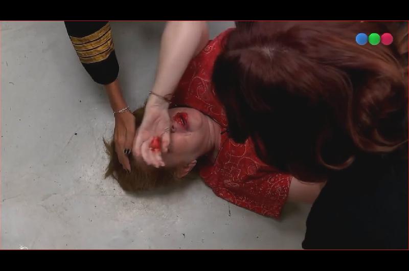 Difunden la imagen de Andrea del Boca ensangrentada- poleacutemico momento en Gran Hermano