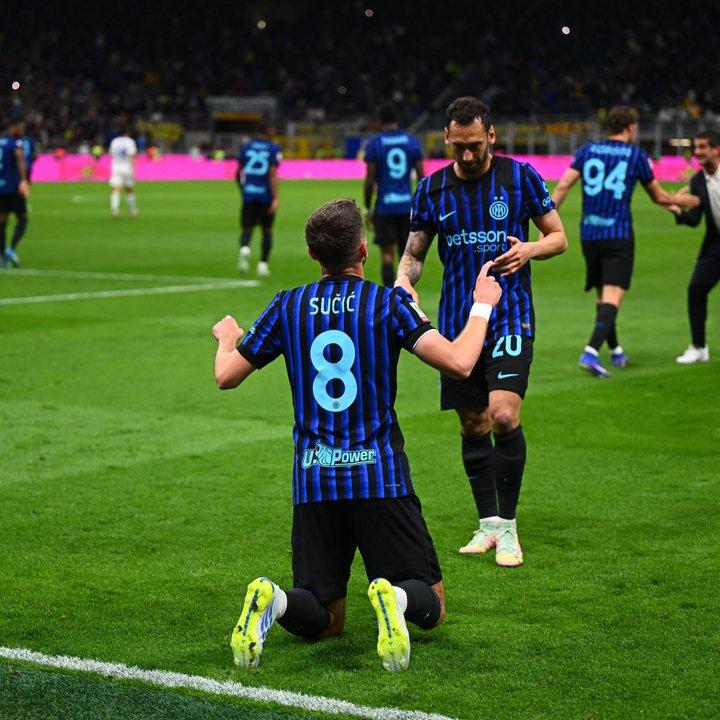 Inter remontoacute ante Como y avanzoacute a la final de la Coppa Italia