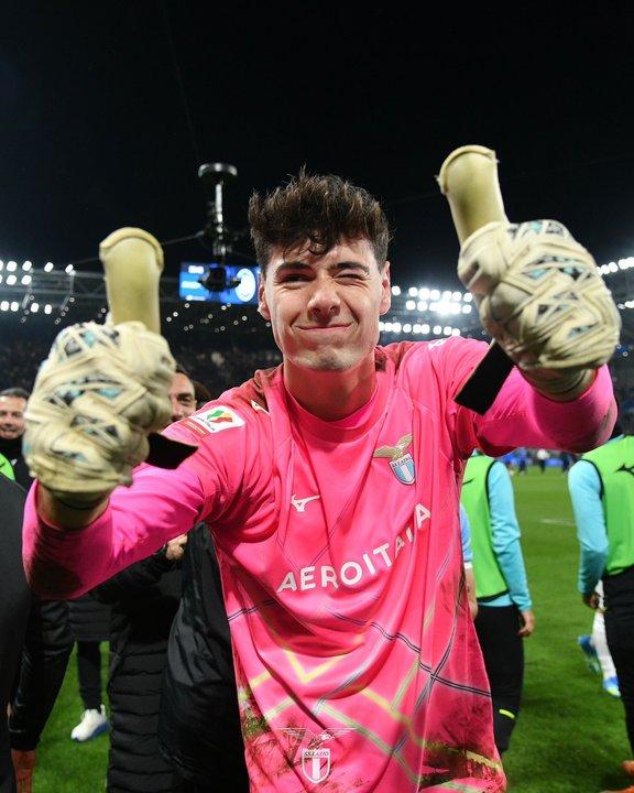 Histoacuterica actuacioacuten del arquero Motta para que la Lazio le gane al Atalanta y clasifique a la final de la Copa Italia