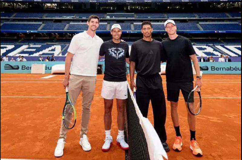 El Madrid Open inaugura una cancha de entrenamiento en el Santiago Bernabeacuteu con Nadal y Sinner