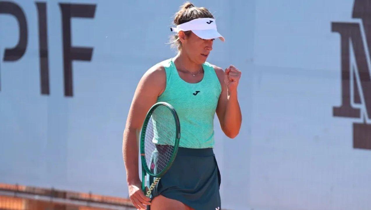 Solana Sierra consiguioacute un gran triunfo y se metioacute en la tercera ronda del Masters de Madrid