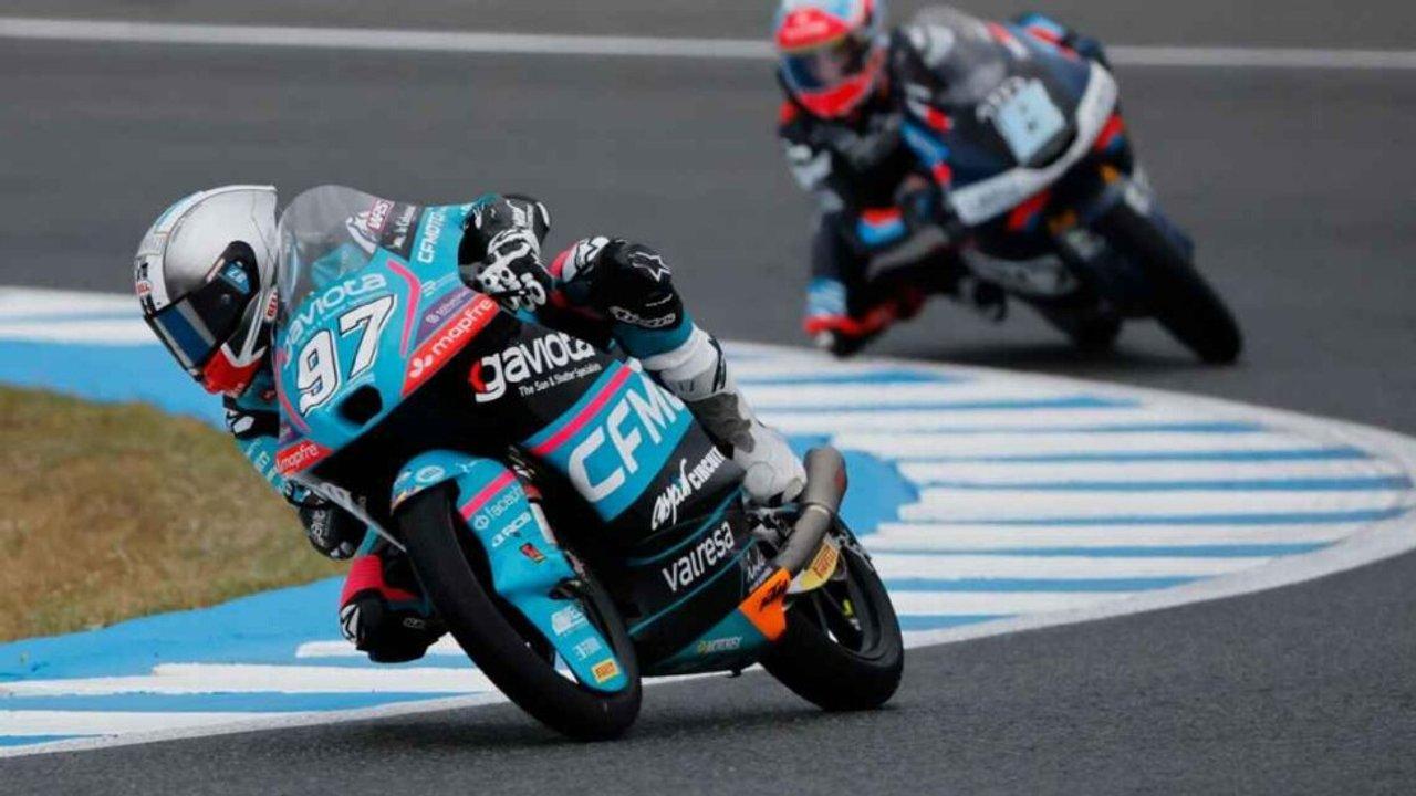 Marco Morelli rozoacute el podio en Jerez y quedoacute cuarto en el GP de Espantildea de Moto3