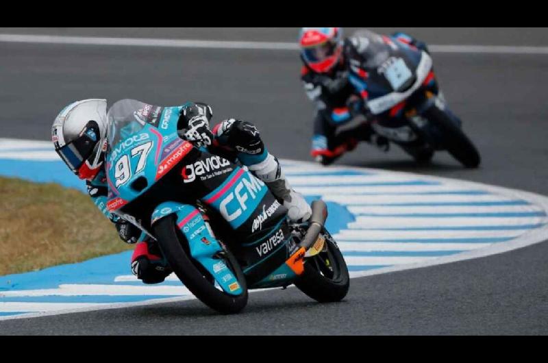 Marco Morelli rozoacute el podio en Jerez y quedoacute cuarto en el GP de Espantildea de Moto3