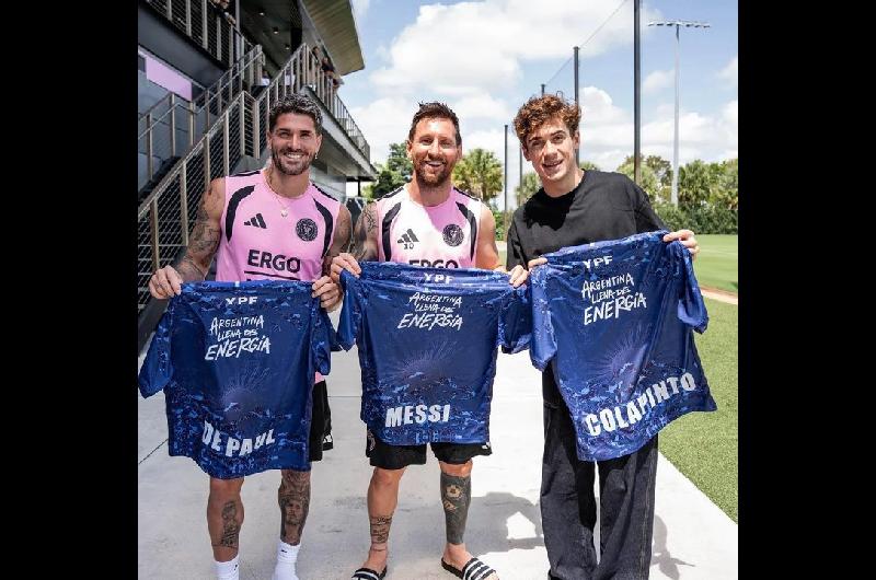 Franco Colapinto cumplioacute su suentildeo y se encontroacute con Lionel Messi en Miami