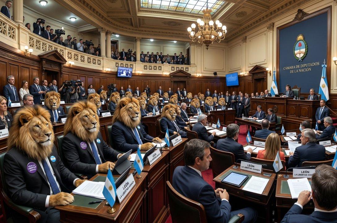 El video del momento viral en el Congreso- Palazzo contra los therians de Milei