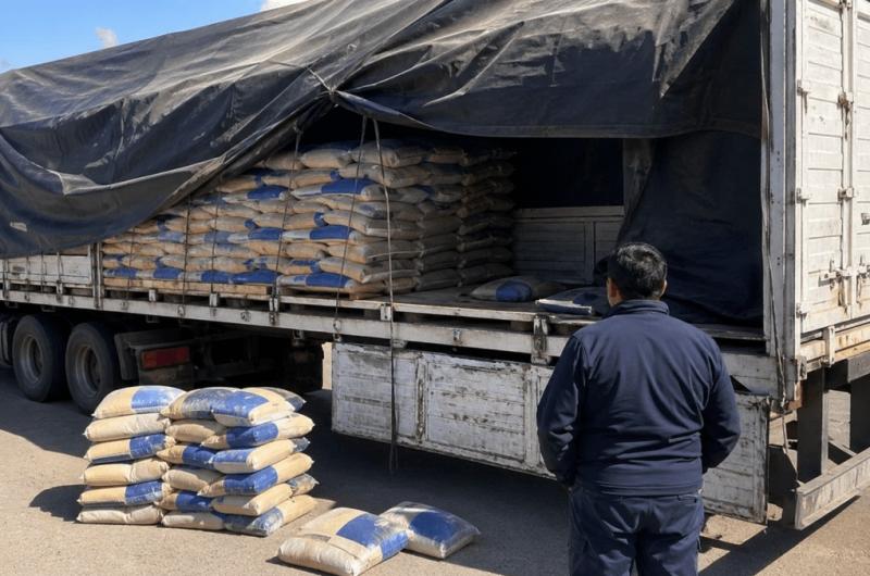 Palpalaacute- le robaron 240  kilos de azuacutecar que debiacutea entregar a un supermercado