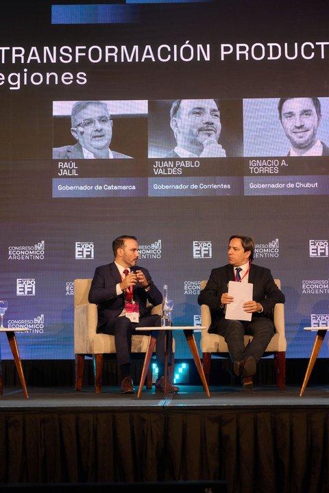 Valdeacutes llamoacute a buscar inversiones y fortalecer la matriz productiva en Expo EFI 2026