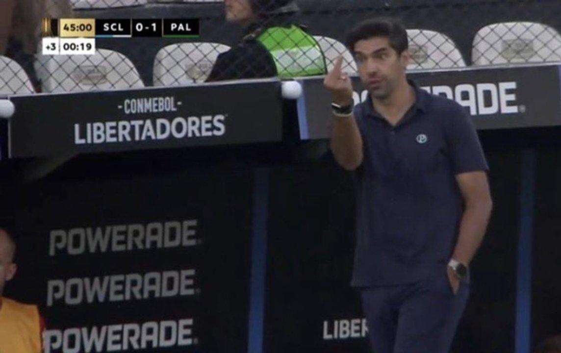 Insoacutelito- Conmebol le abrioacute un expediente al DT de Palmeiras por un gesto obsceno al ldquoFlacordquo Loacutepez
