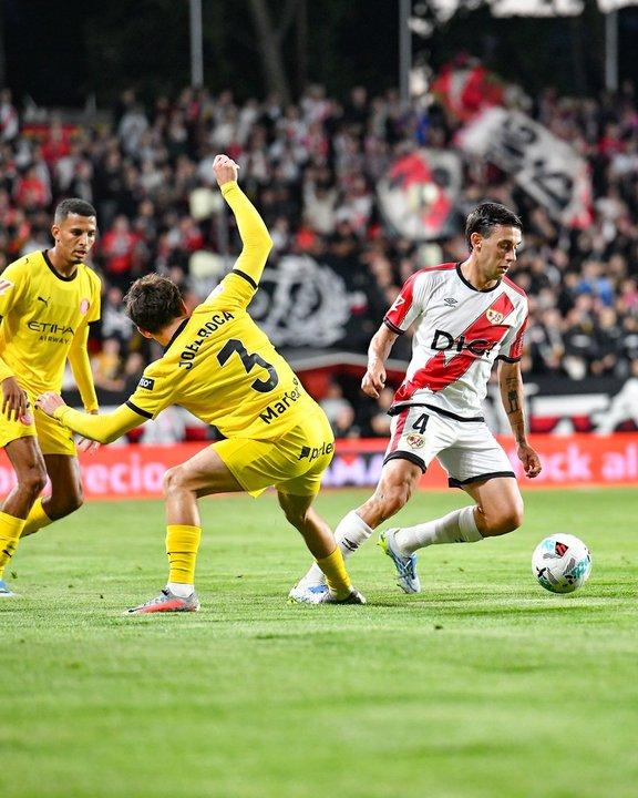 Rayo Vallecano empatoacute con Girona en La Liga y suentildea con clasificarse a competiciones internacionales