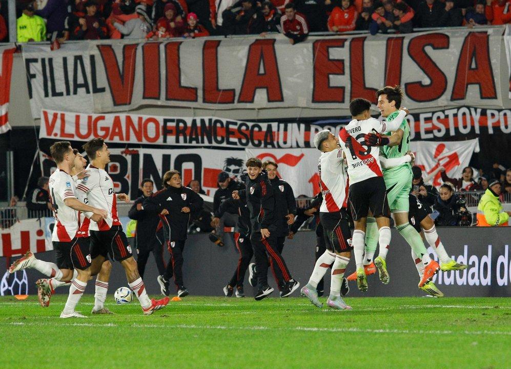 Cuatro jugadores de River terminaron ldquotocadosrdquo ante San Lorenzo y son duda para enfrentar a Gimnasia