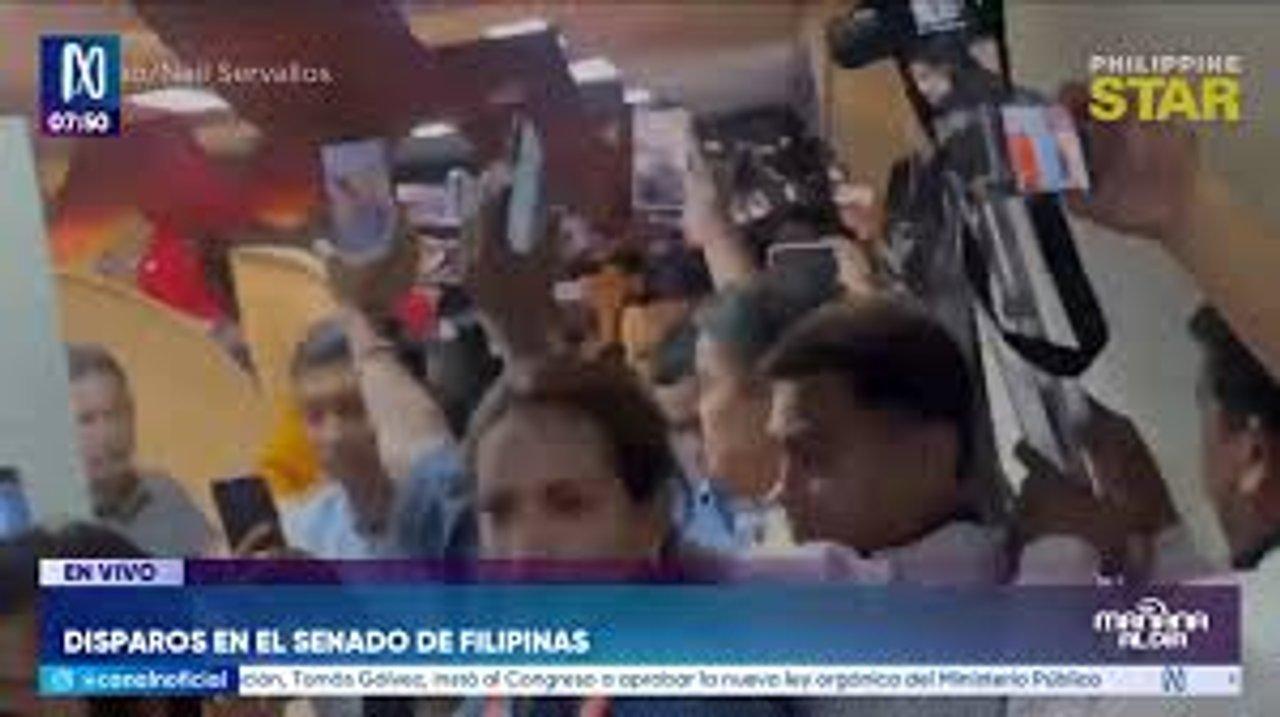 El presidente del Senado filipino denuncioacute que la caacutemara estaacute ldquobajo ataquerdquo 