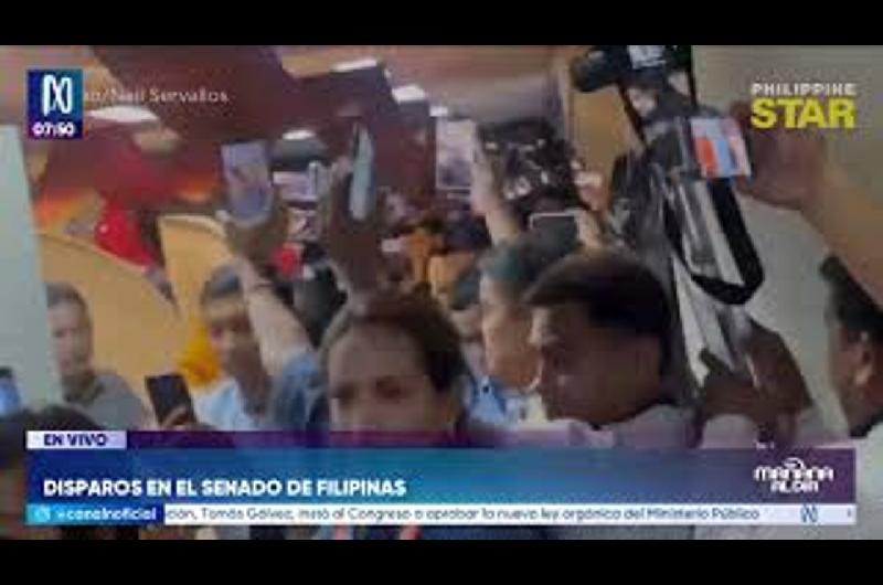 El presidente del Senado filipino denuncioacute que la caacutemara estaacute ldquobajo ataquerdquo 