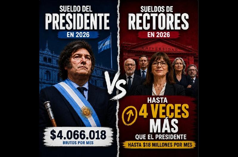 Milei comparoacute su salario con el de los rectores de universidades- ldquoCobran 4 veces maacutesrdquo