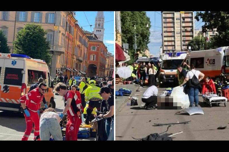 Un auto embistioacute a una multitud en Italia y hay siete heridos dos de gravedad