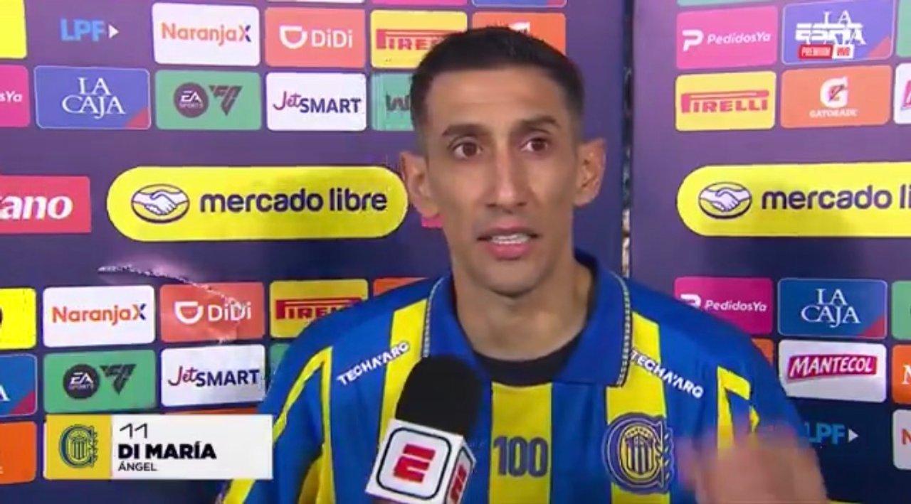 Di Mariacutea apuntoacute contra el arbitraje tras la derrota de Rosario Central ante River