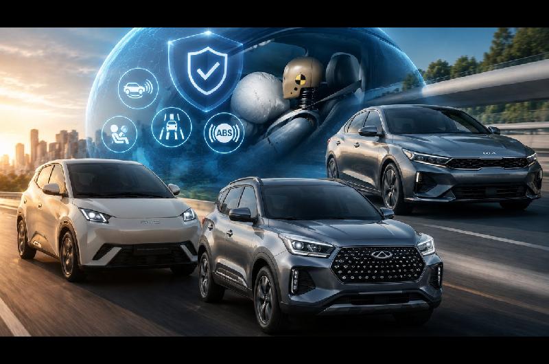Eligieron a los autos maacutes seguros de Argentina y el podio estaacute repleto de modelos chinos