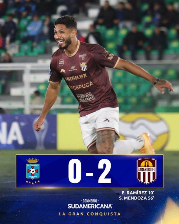 Sudamericana- Carabobo vencioacute a Blooming y River debe esperar para ver si termina como liacuteder
