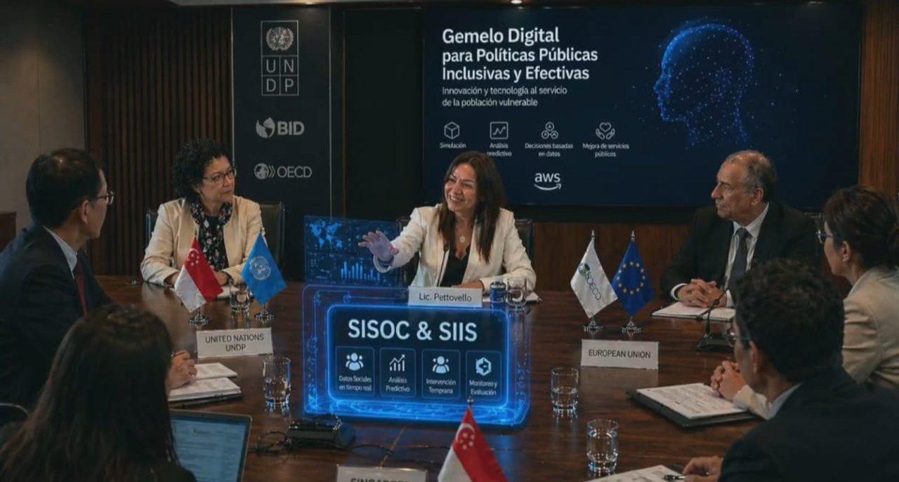 Milei presentoacute el primer Gemelo Digital Social