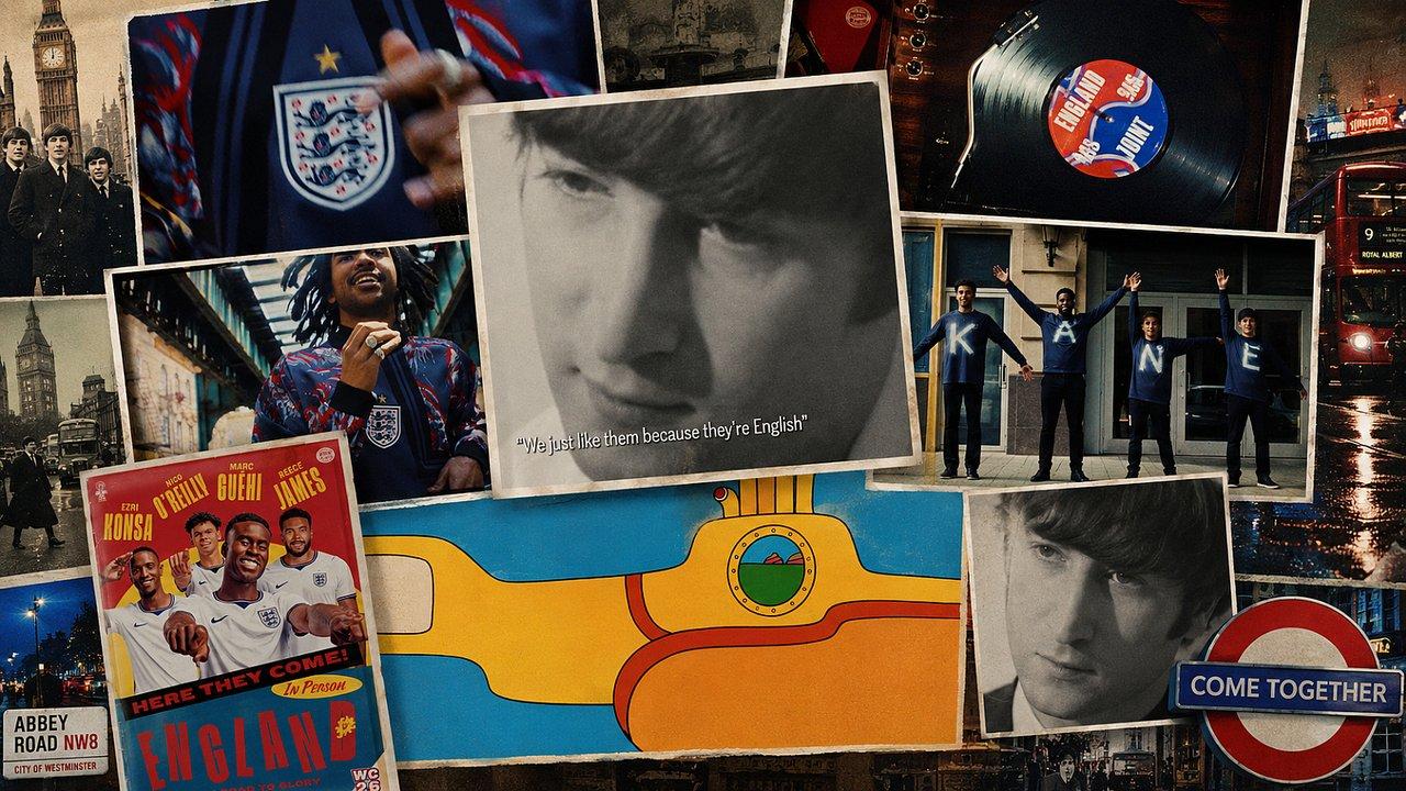 John Lennon y los Beatles presentaron la lista de Inglaterra para el Mundial 2026 al ritmo de Come Togheter
