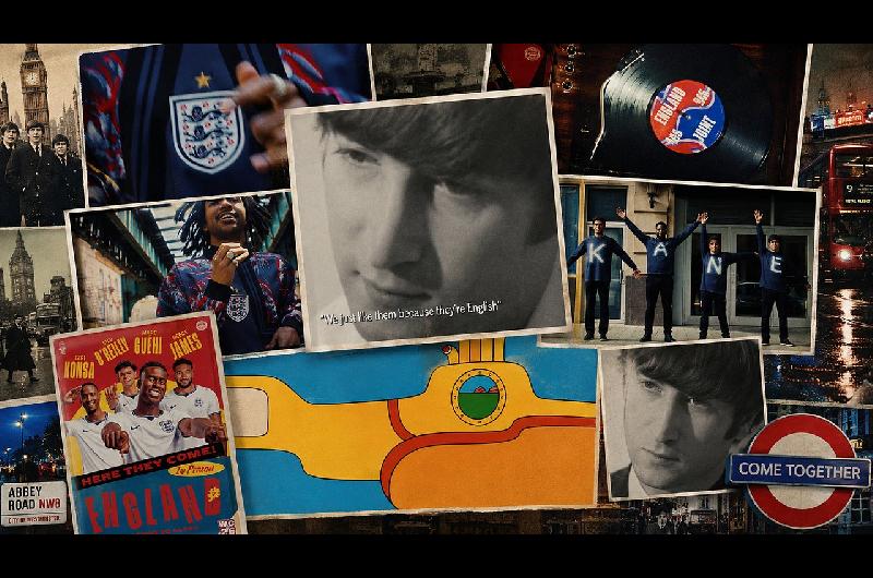 John Lennon y los Beatles presentaron la lista de Inglaterra para el Mundial 2026 al ritmo de Come Togheter