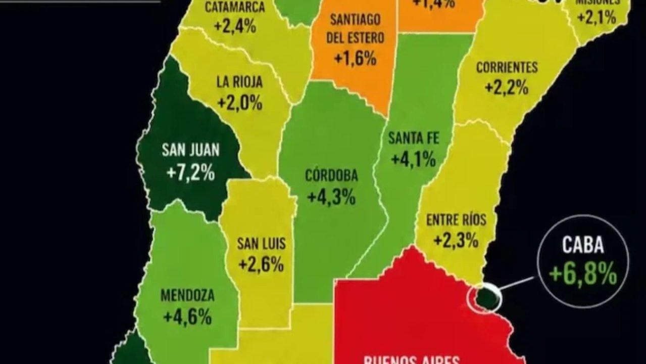 Papeloacuten libertario- Milei viralizoacute un mapa falso al que le faltan Tucumaacuten y las Malvinas
