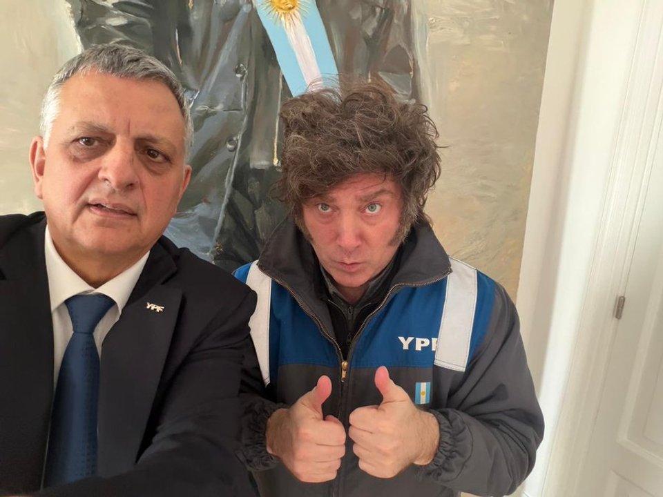 Milei se reunioacute con Horacio Mariacuten- el temario del encuentro