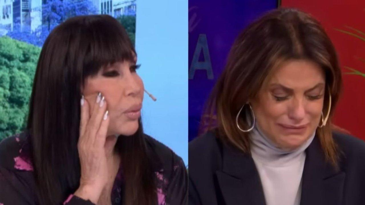Moria Casaacuten se desesperoacute al ver quebrada a Mariacutea Fernanda Callejoacuten en vivo por los mensajes de Ricky Diotto