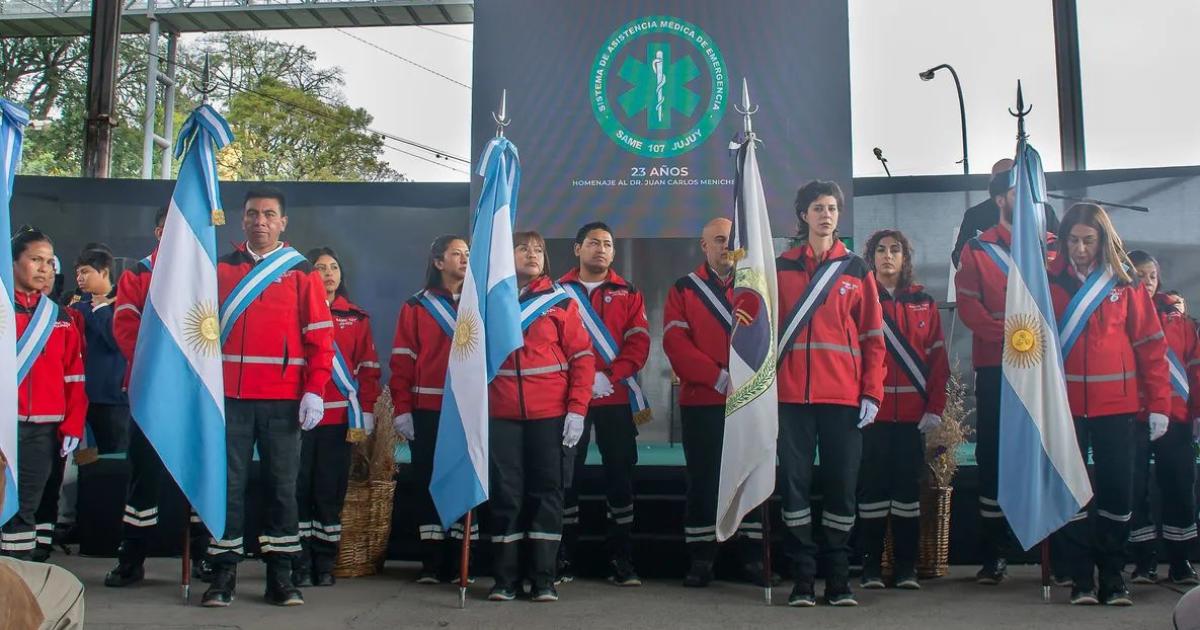 Celebraron los 23 antildeos de servicio del Same 107 en el territorio jujentildeo