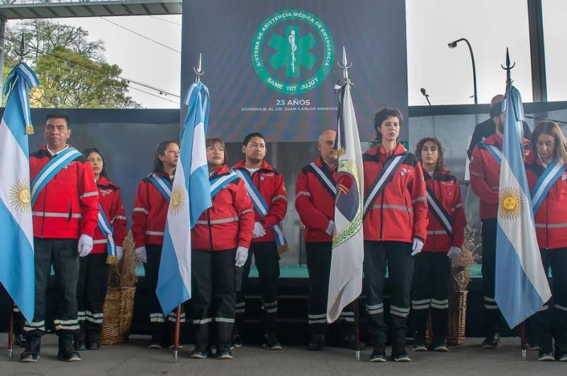 Celebraron los 23 antildeos de servicio del Same 107 en el territorio jujentildeo