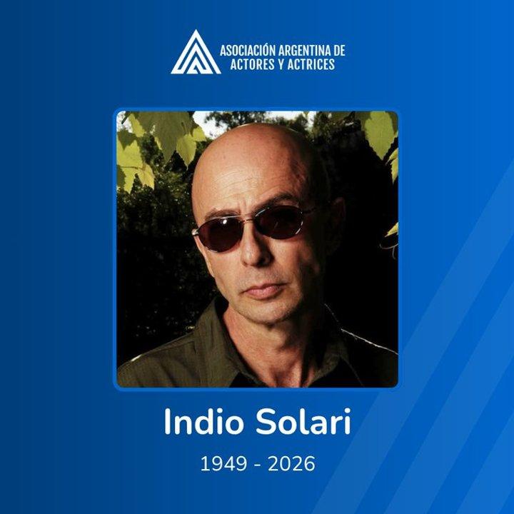 El ldquodolorrdquo de la Asociacioacuten Argentina de Actores por la muerte del Indio Solari
