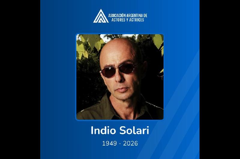 El ldquodolorrdquo de la Asociacioacuten Argentina de Actores por la muerte del Indio Solari