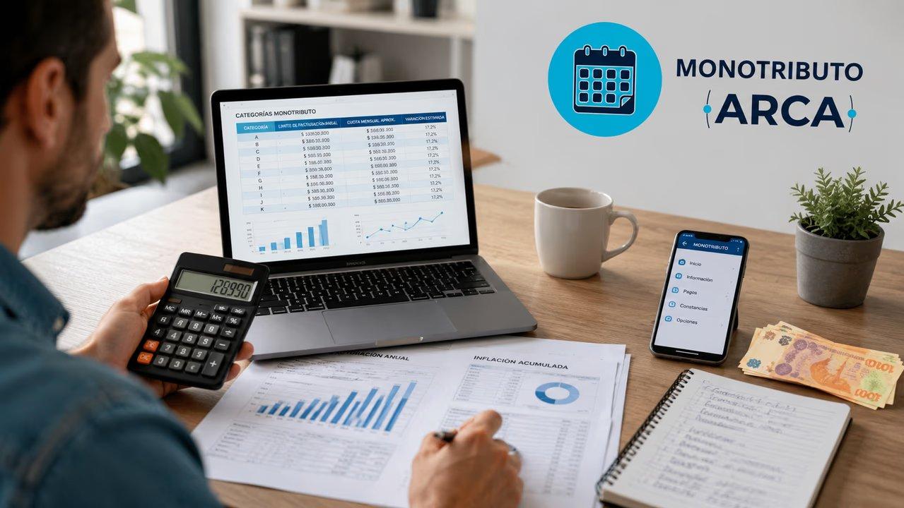 Monotributo- escalas actualizadas y cuaacutento hay que pagar este mes en ARCA antes de la actualizacioacuten 