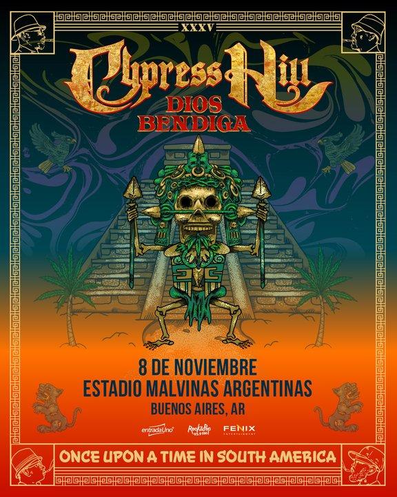 Cypress hill vuelve a Argentina y tocaraacute en el estadio Malvinas Argentinas