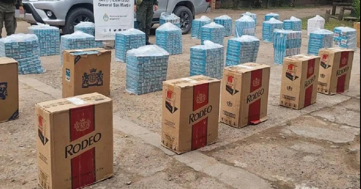 Secuestraron 20000 paquetes de cigarrillos de contrabando