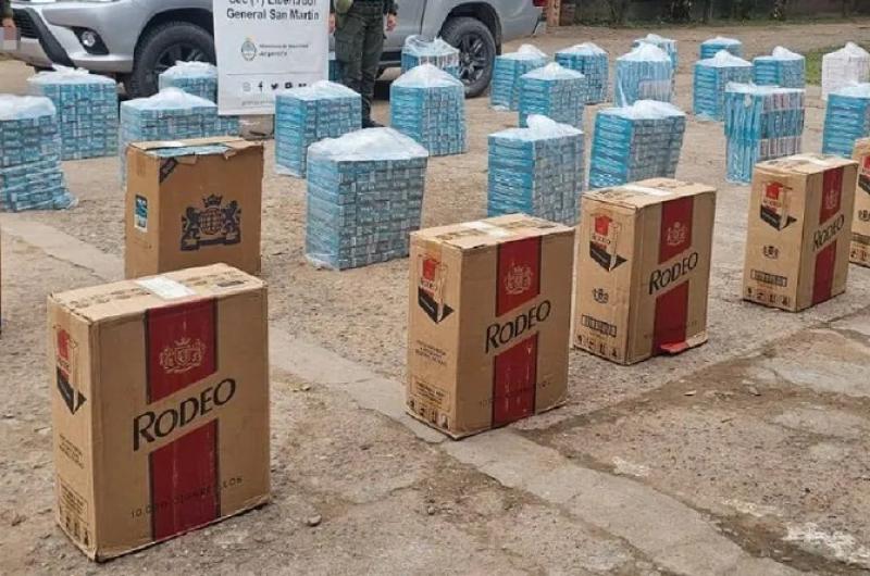 Secuestraron 20000 paquetes de cigarrillos de contrabando