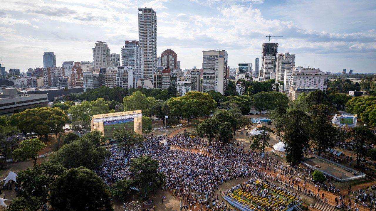 Mega Fan Fest- las pantallas gigantes para ver los partidos de la Seleccioacuten argentina en la Ciudad de Buenos Aires