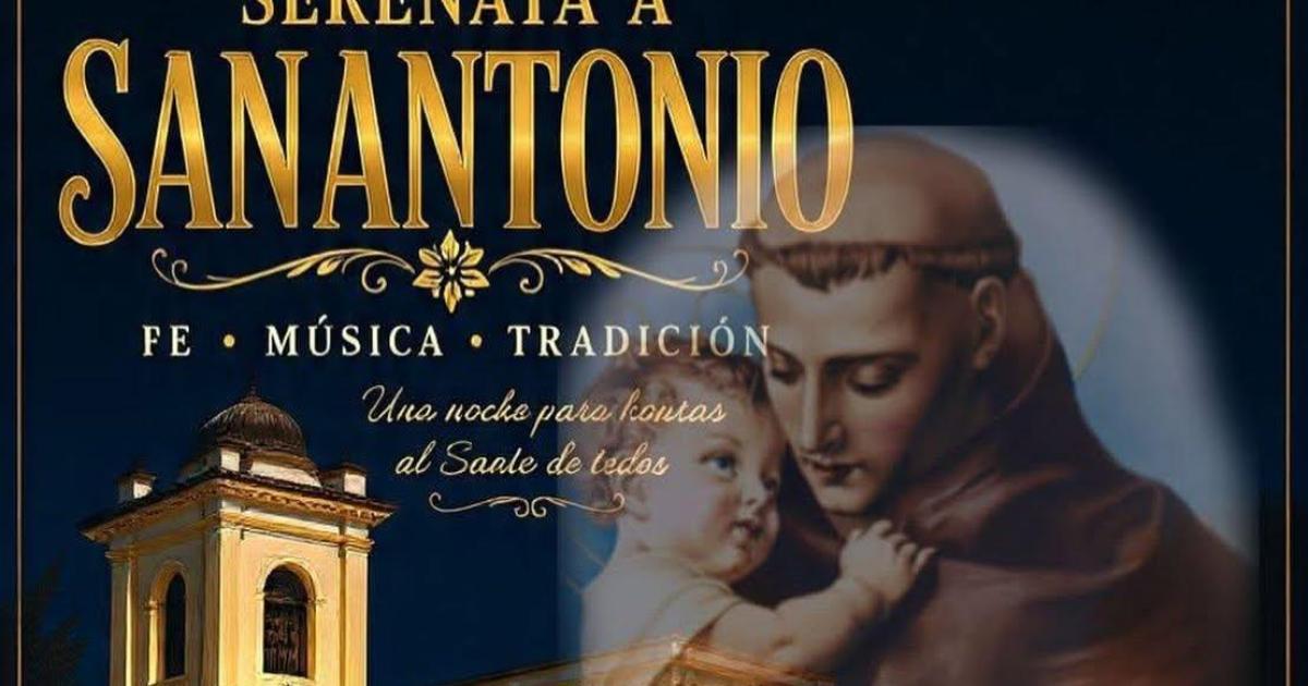 Invitan a participar de la tradicional Serenata a San Antonio de Padua