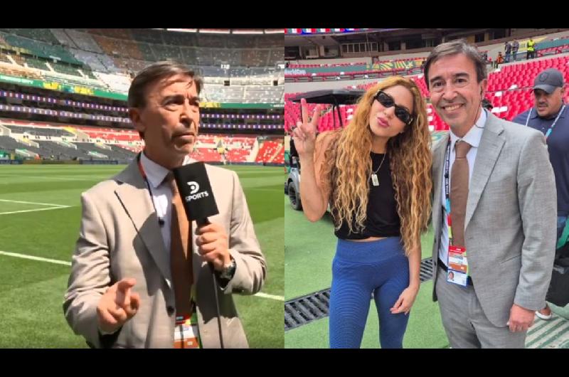 Mundial 2026- un periodista dejoacute el vivo y burloacute la seguridad para sacarse una foto con Shakira